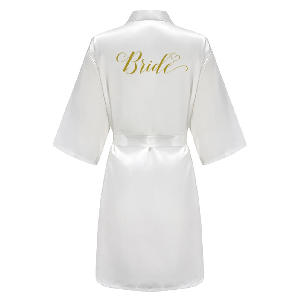 חלוק סאטן עם כיתוב Bride – לכלה ולשושבינות – תמונה 10