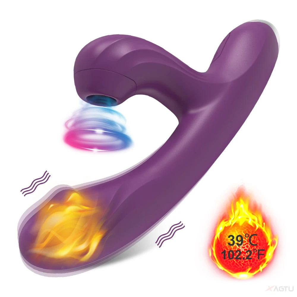 ויברטור יונק עם חימום – 2 ב-1